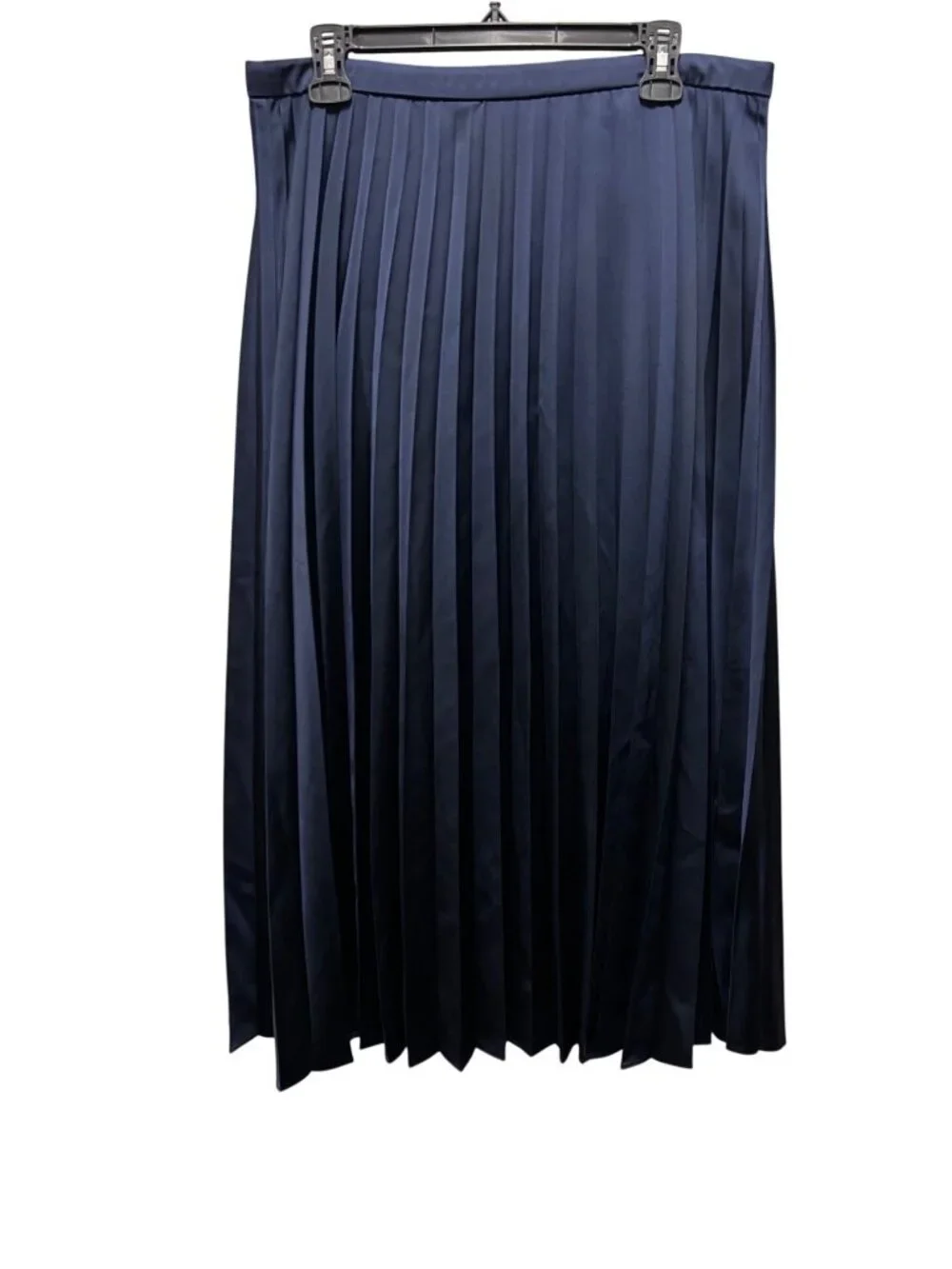 J.Crew Pleated Midi Skirt Size 12 Navy